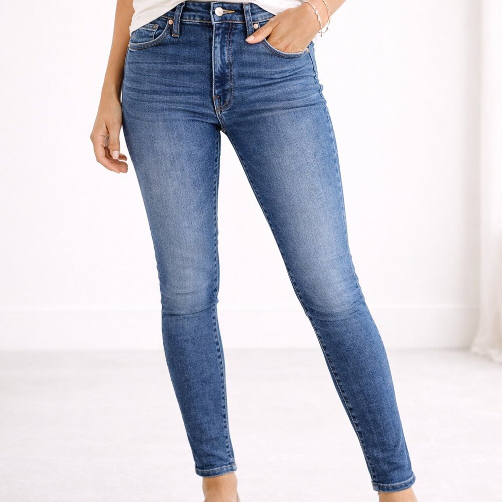 Madewell 9” Mid Rise Skinny Jeans Pendale Wash Stretch Denim 25